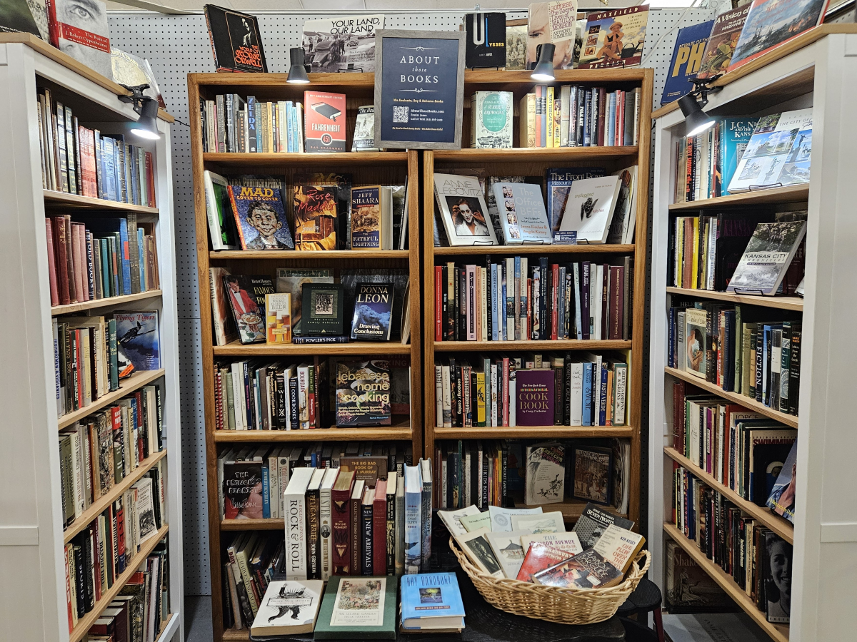 About Those Books booth at Glenwood Antique Mall in Overland Park, Kansas